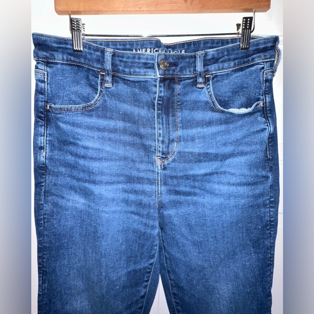 American Eagle Jeans Womens Sz 14 long Next Level Stretch Hi-Rise Jegging